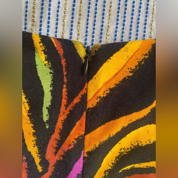 Dundas x Revolve Mini Dress Carmen Black Zebra Sz Small - Picture 14 of 14